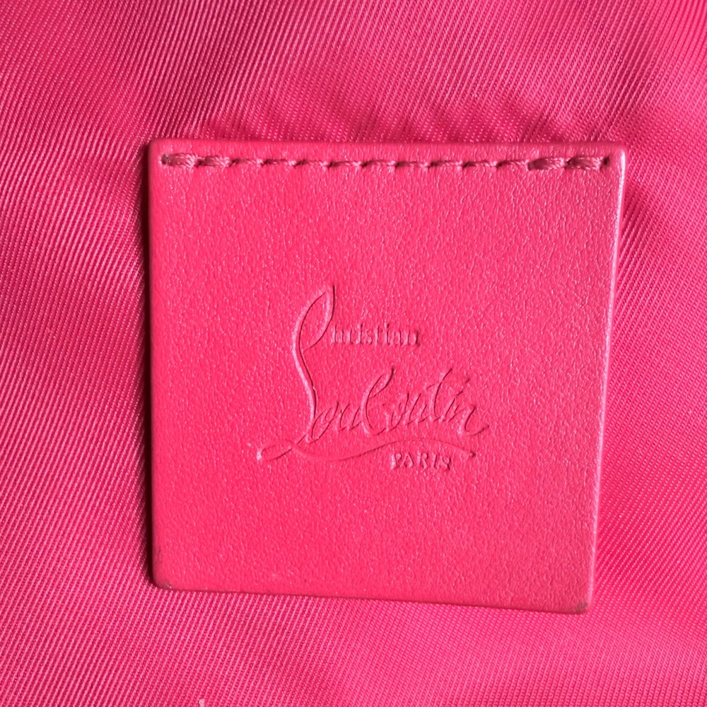 Christian Louboutin backpack Iridescent Monogram Purple Logo Travel bag - Picture 8 of 14